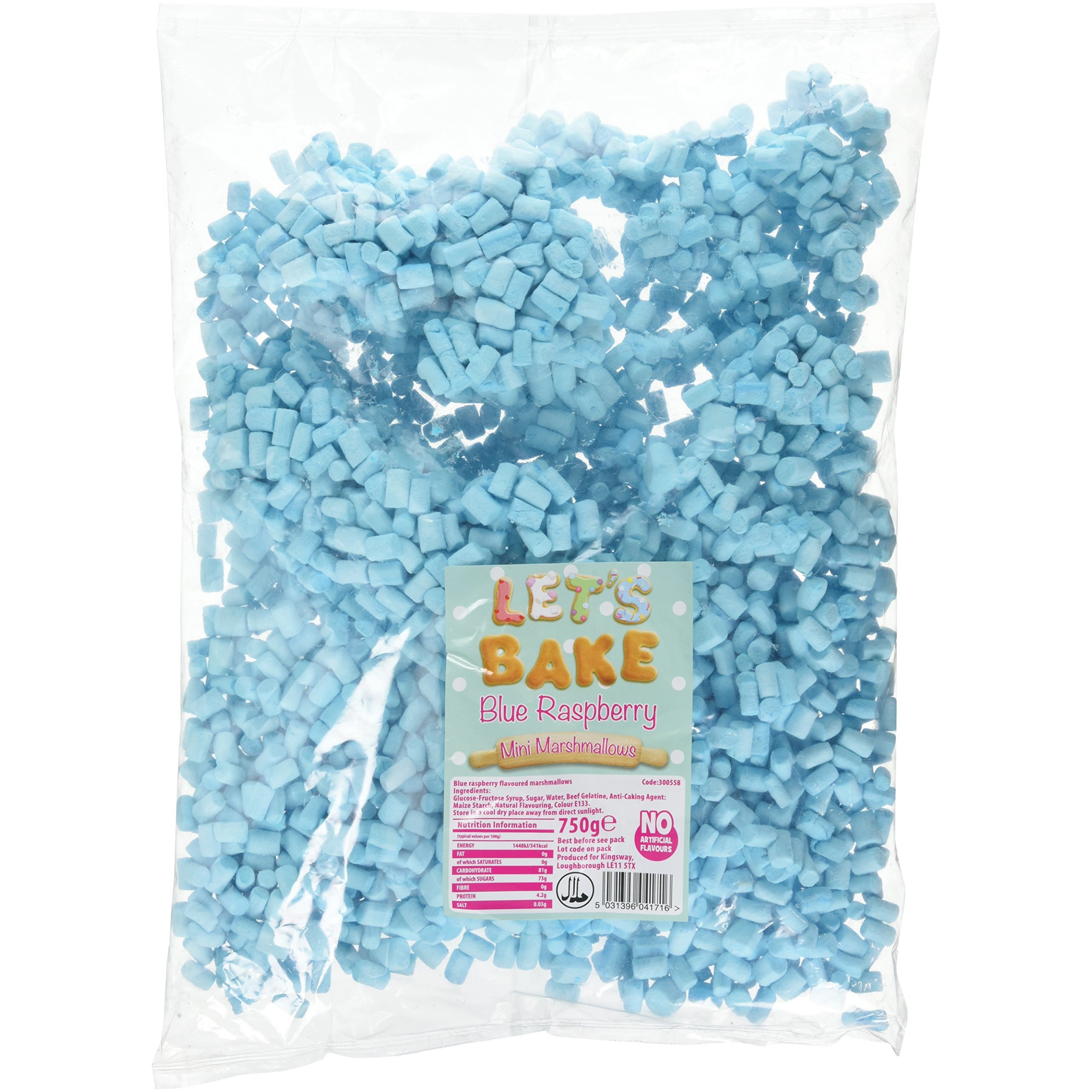 Let's Bake Mini Marshmallows - Blue Raspberry - 750g